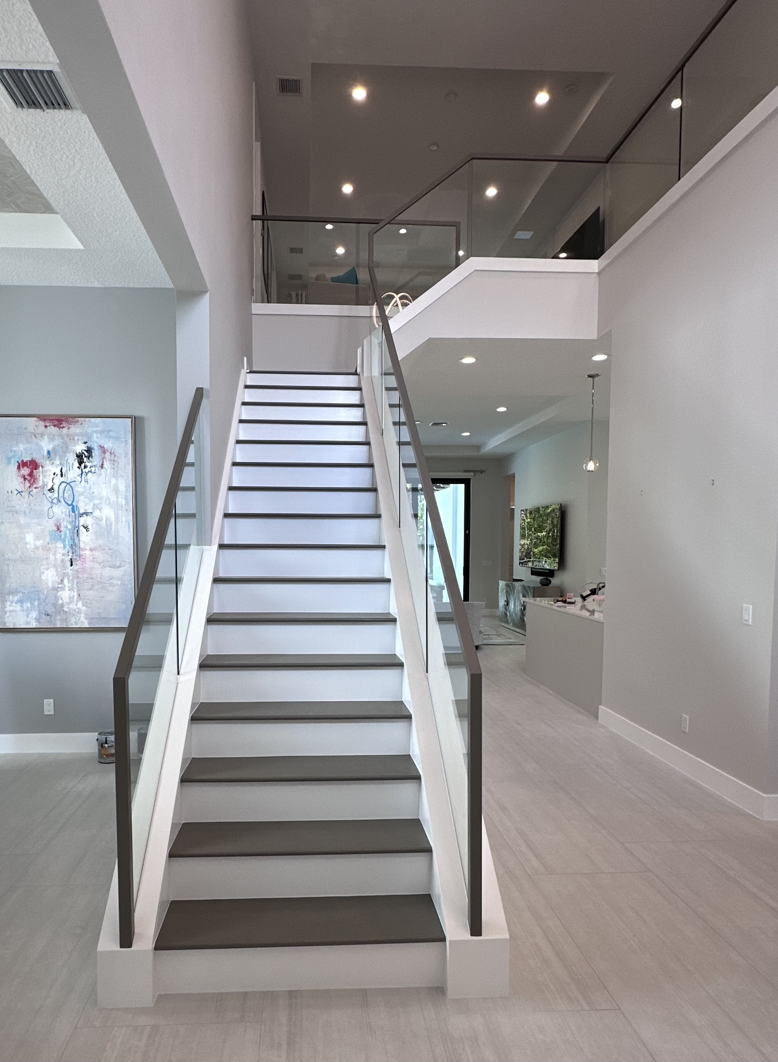 Custom staircase painting project